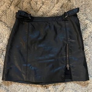 Free People leather skirt size 6, worn just a handful of times.